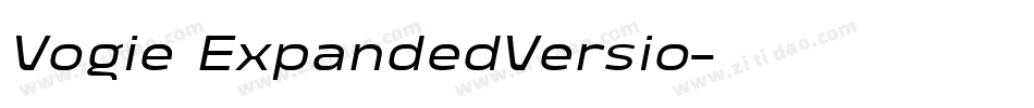 Vogie ExpandedVersio字体转换